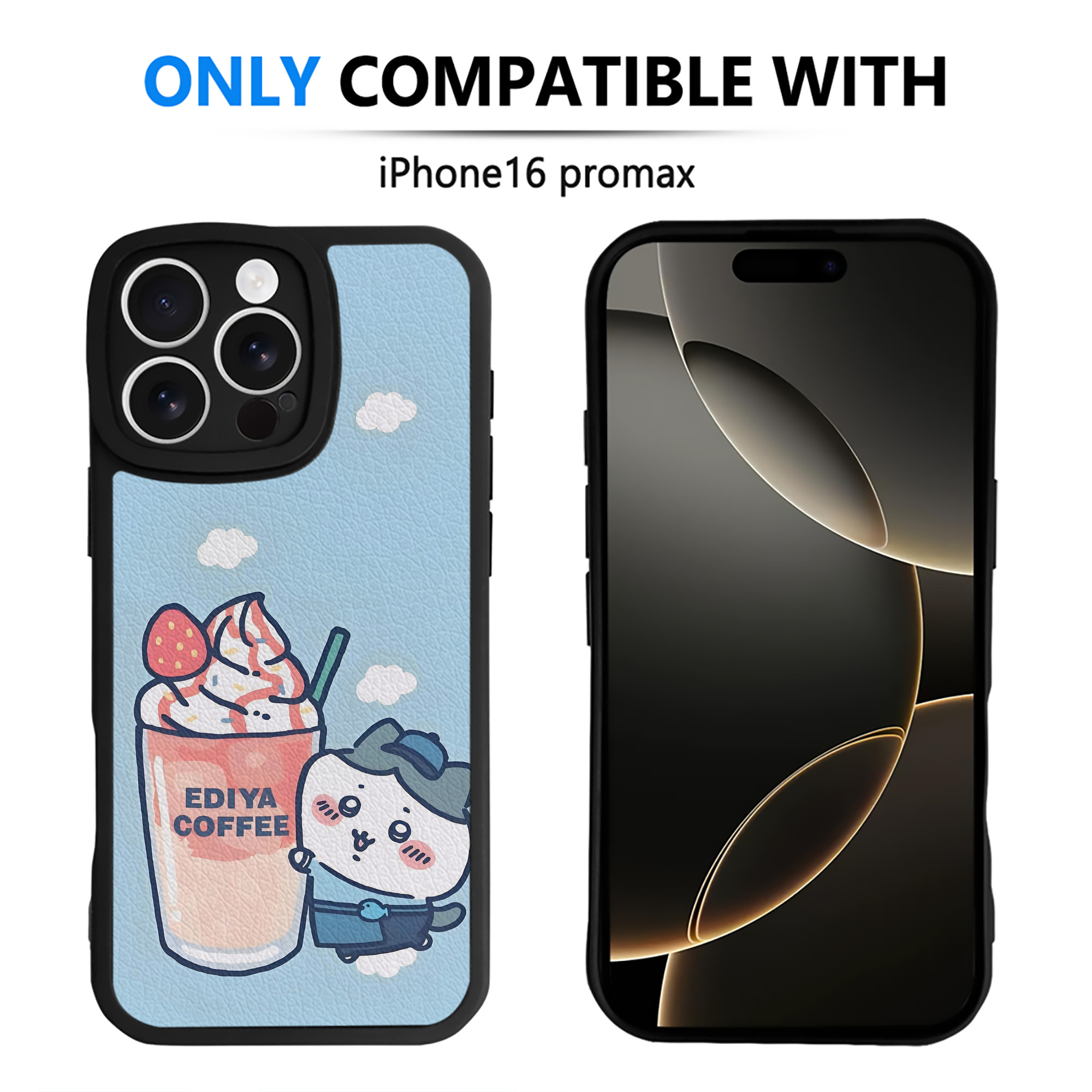 （画像用） ちいかわ Chii-kawa 【iPhone 16シリーズ対応】シリコンスマホケース（レザー調） 材質：シリコン